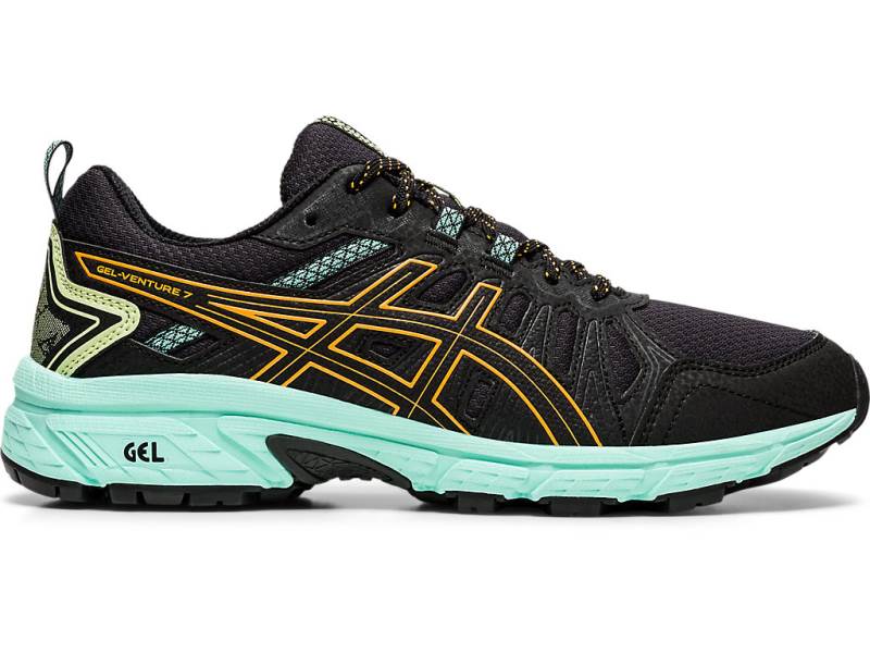 Dámské Trailove Boty Asics GEL-VENTURE 7 Trail Černé 90561YEMC